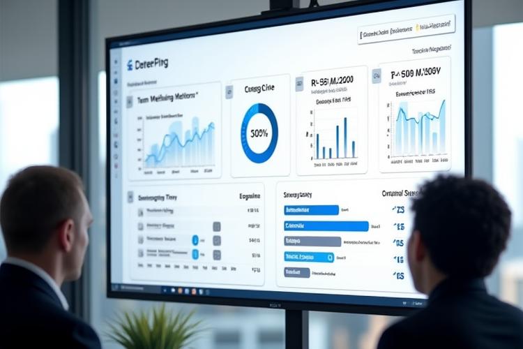 Tableau de bord RH anonymisé affichant des indicateurs de bien-être collectif au sein d'une entreprise